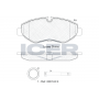 141832 ICER Комплект гальмівних колодок дисковий гальм