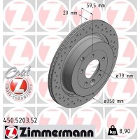 450.5203.52 ZIMMERMANN Гальмівний диск