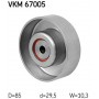 VKM 67005 SKF Паразитный / ведущий ролик, Поліклиновий ремінь