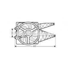 FT7530 AVA QUALITY COOLING Вентилятор охолодження двигуна