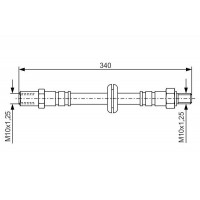 1 987 476 191 BOSCH Гальмівний шланг