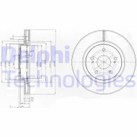 BG4131 DELPHI Гальмівний диск