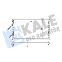 348260 KALE OTO RADYATÖR Радіатор охолодження двигуна