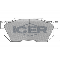 180492 ICER Комплект гальмівних колодок дисковий гальм