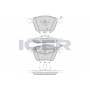 181655 ICER Комплект гальмівних колодок дисковий гальм