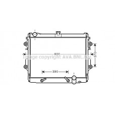 TO2491 AVA QUALITY COOLING Радіатор охолодження двигуна