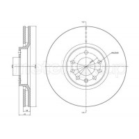800-1353C CIFAM Гальмівний диск