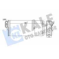 346410 KALE OTO RADYATÖR Теплообмінник обігрів салону