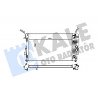 345980 KALE OTO RADYATÖR Радіатор охолодження двигуна