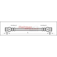 4114707 METZGER Гальмівний шланг