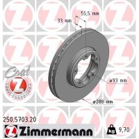 250.5703.20 ZIMMERMANN Гальмівний диск