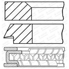 08-446900-00 GOETZE ENGINE Комплект поршневих кілець