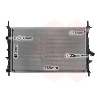 18012706 VAN WEZEL Радіатор охолодження двигуна