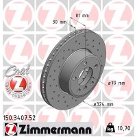 150.3407.52 ZIMMERMANN Гальмівний диск