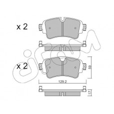 822-1129-0 CIFAM Комплект гальмівних колодок дисковий гальм