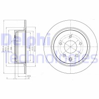 BG4108C DELPHI Гальмівний диск