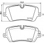 8DB 355 020-361 HELLA PAGID Комплект гальмівних колодок дисковий гальм