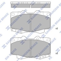 SP1375 Hi-Q Комплект гальмівних колодок дисковий гальм