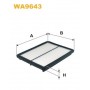 WA9643 WIX FILTERS Повітряний фільтр