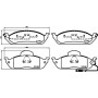 8DB 355 008-661 HELLA PAGID Комплект гальмівних колодок дисковий гальм