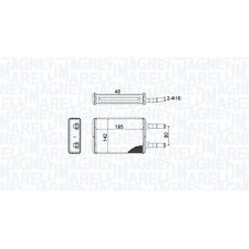 350218476000 MAGNETI MARELLI Теплообмінник обігрів салону