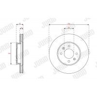 563461JC JURID Гальмівний диск