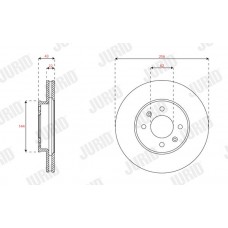 563461JC JURID Гальмівний диск