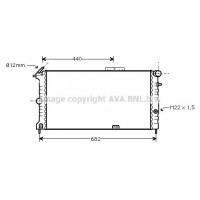 OLA2190 AVA QUALITY COOLING Радіатор охолодження двигуна