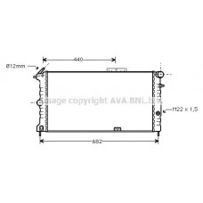 OLA2190 AVA QUALITY COOLING Радіатор охолодження двигуна