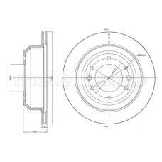 800-1556 CIFAM Гальмівний диск