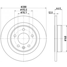 8DD 355 132-631 HELLA PAGID Гальмівний диск