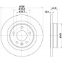 8DD 355 132-631 HELLA PAGID Гальмівний диск
