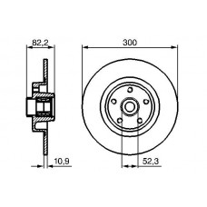 0 986 479 280 BOSCH Гальмівний диск