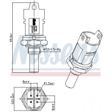 207080 NISSENS Датчик температура охолоджувальної рідини