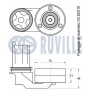 541846 RUVILLE Натяжная планка, Поліклиновий ремінь