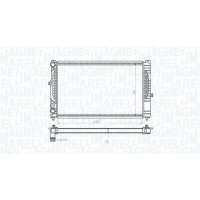 350213712000 MAGNETI MARELLI Радіатор охолодження двигуна