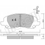 22-0861-0 METELLI Комплект гальмівних колодок дисковий гальм