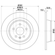 8DD 355 118-841 HELLA PAGID Гальмівний диск