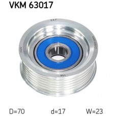 VKM 63017 SKF Паразитный / ведущий ролик, Поліклиновий ремінь