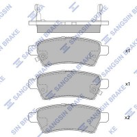 SP1477 Hi-Q Комплект гальмівних колодок дисковий гальм