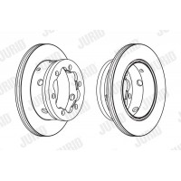 567810J JURID Гальмівний диск