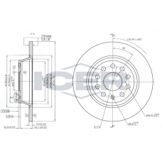 78BD5619-2 ICER Гальмівний диск