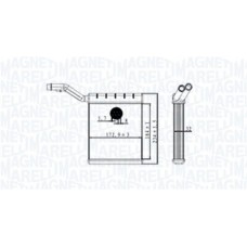 350218480000 MAGNETI MARELLI Теплообмінник обігрів салону