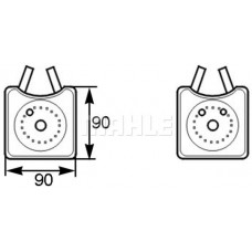 CLC 161 000S MAHLE масляний радіатор двигунне олива