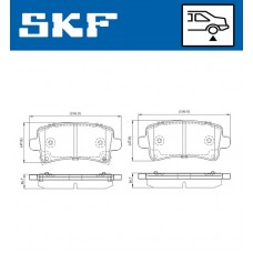 VKBP 90214 A SKF КомплеК т гальмівних колодок, дискове гальмо