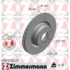 450.5204.20 ZIMMERMANN Гальмівний диск