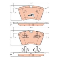 GDB1797 TRW Комплект гальмівних колодок дисковий гальм