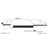 186063 ERNST Середній глушник вихлопних газів