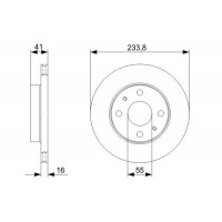 0 986 479 352 BOSCH Гальмівний диск