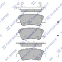 SP1845 Hi-Q Комплект гальмівних колодок дисковий гальм